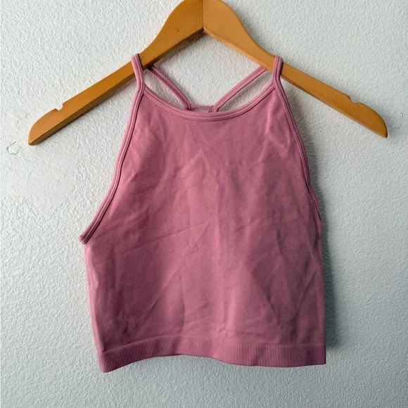 Aritzia GOLDEN Tart Pink Body GripHalter Tank Sz XS Activewear Sporty Sport Bra - Picture 2 of 5